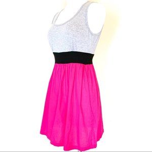 Gray, black and pink BeBop dress